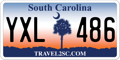 SC license plate YXL486