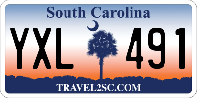SC license plate YXL491