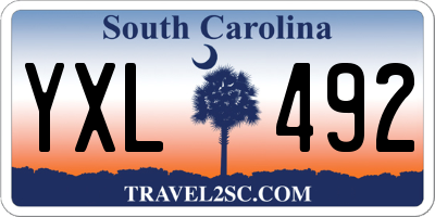 SC license plate YXL492