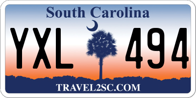 SC license plate YXL494