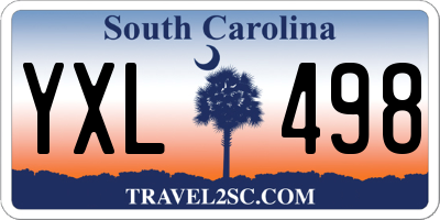 SC license plate YXL498