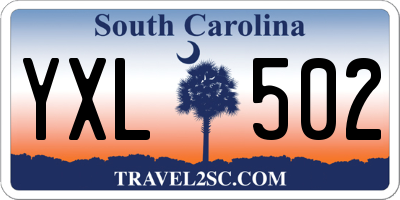 SC license plate YXL502