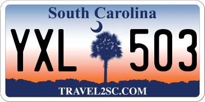 SC license plate YXL503