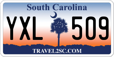 SC license plate YXL509
