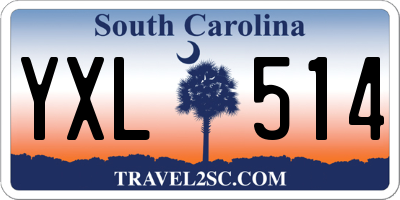 SC license plate YXL514