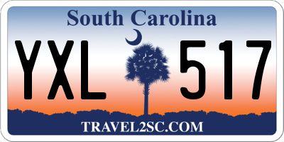 SC license plate YXL517