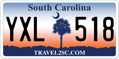 SC license plate YXL518