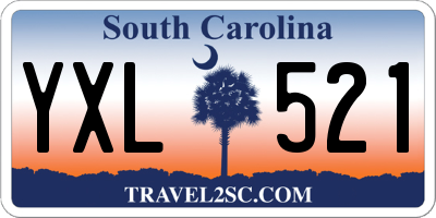 SC license plate YXL521