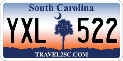SC license plate YXL522