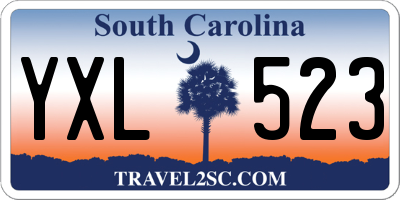 SC license plate YXL523