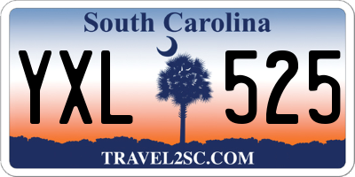 SC license plate YXL525