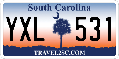 SC license plate YXL531