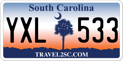 SC license plate YXL533