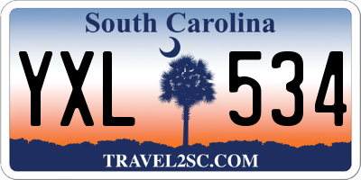 SC license plate YXL534