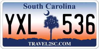 SC license plate YXL536