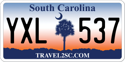 SC license plate YXL537