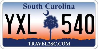 SC license plate YXL540