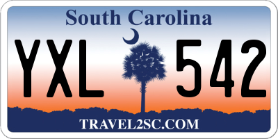 SC license plate YXL542
