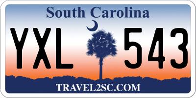 SC license plate YXL543