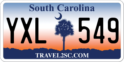 SC license plate YXL549