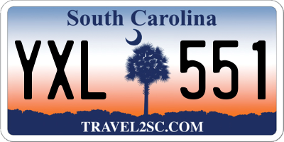 SC license plate YXL551