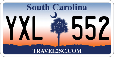SC license plate YXL552