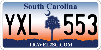 SC license plate YXL553