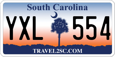 SC license plate YXL554