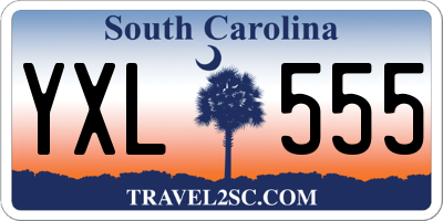 SC license plate YXL555