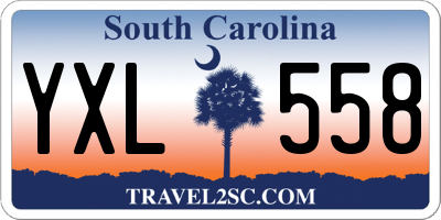 SC license plate YXL558