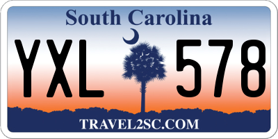 SC license plate YXL578