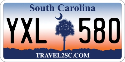 SC license plate YXL580