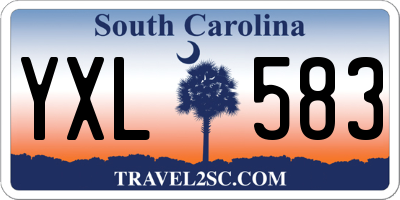 SC license plate YXL583