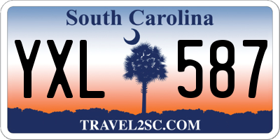 SC license plate YXL587