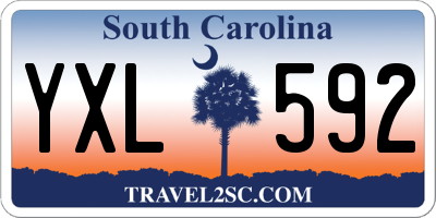 SC license plate YXL592