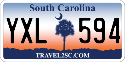 SC license plate YXL594