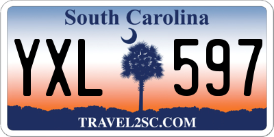 SC license plate YXL597