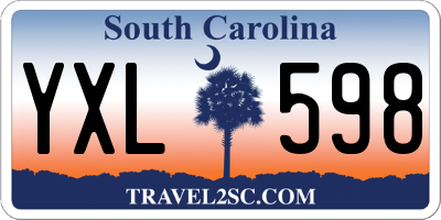 SC license plate YXL598