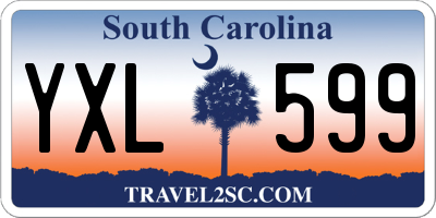 SC license plate YXL599