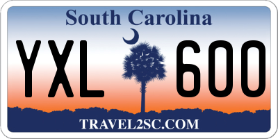 SC license plate YXL600