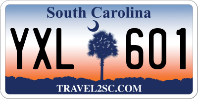 SC license plate YXL601