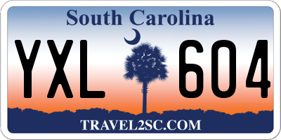 SC license plate YXL604