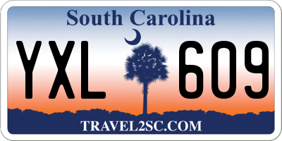 SC license plate YXL609