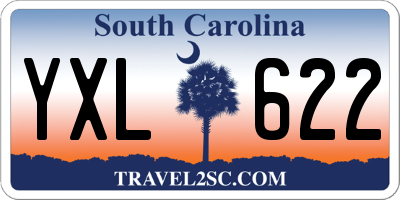 SC license plate YXL622