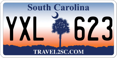 SC license plate YXL623