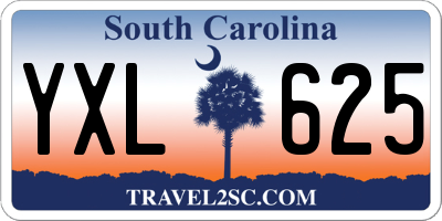 SC license plate YXL625