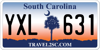 SC license plate YXL631