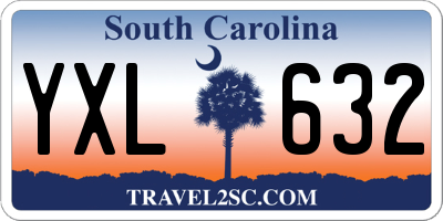 SC license plate YXL632