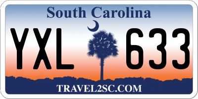 SC license plate YXL633