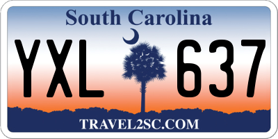 SC license plate YXL637